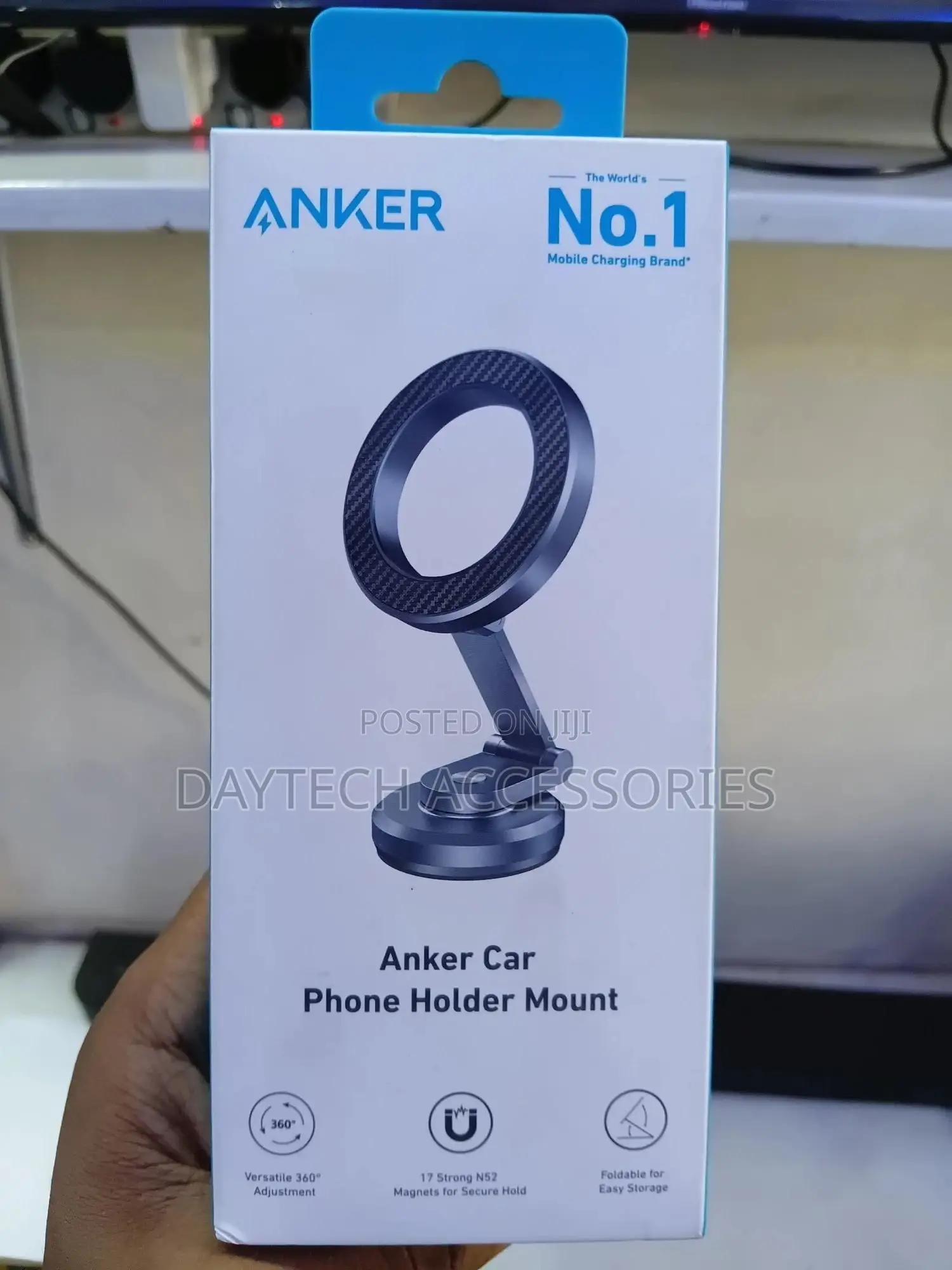 The Anker Magnetic Car Phone Holder Mount.