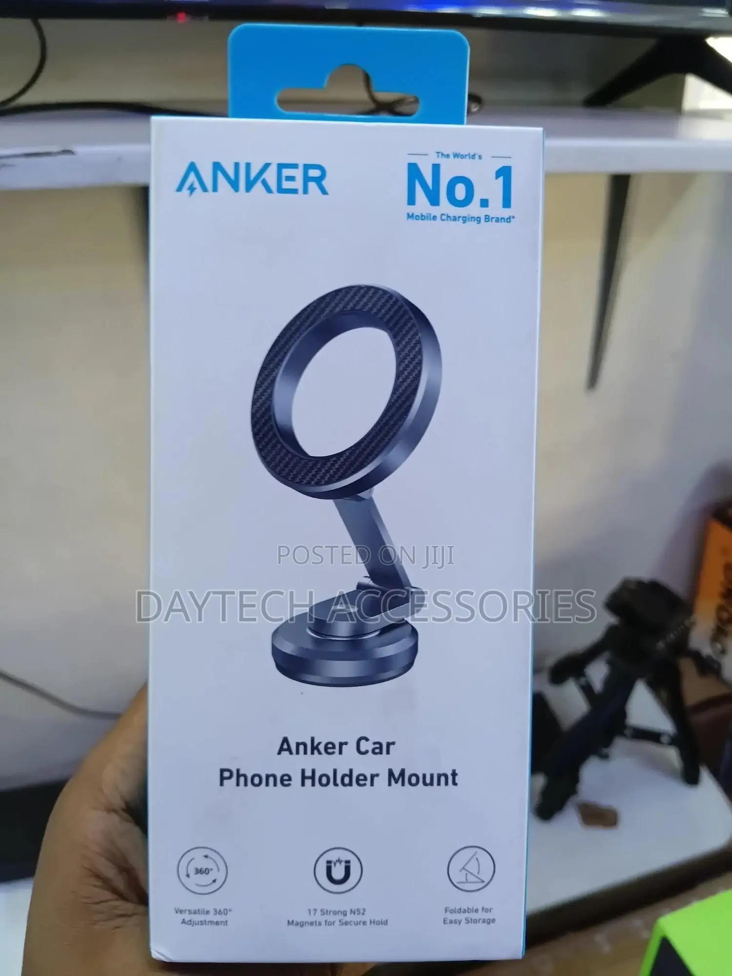 The Anker Magnetic Car Phone Holder Mount.