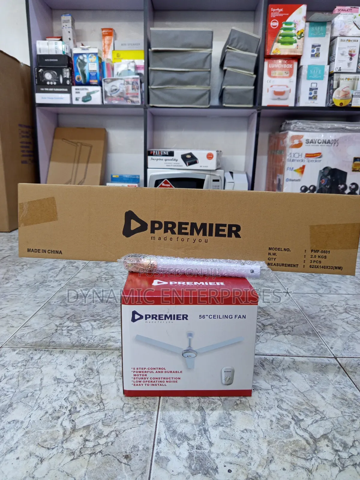 Premier 56" Ceiling Fan - 3 Heavy Duty Blades