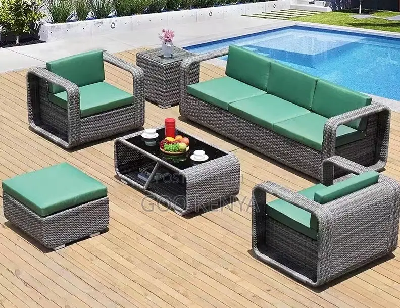 Home Sofa; Comfortable Rattan Outdoor Sofa With Soft Cushions