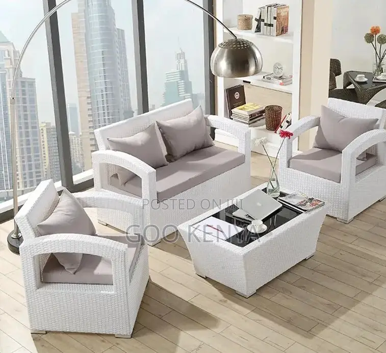 Home Sofa; Comfortable Rattan Outdoor Sofa With Soft Cushions