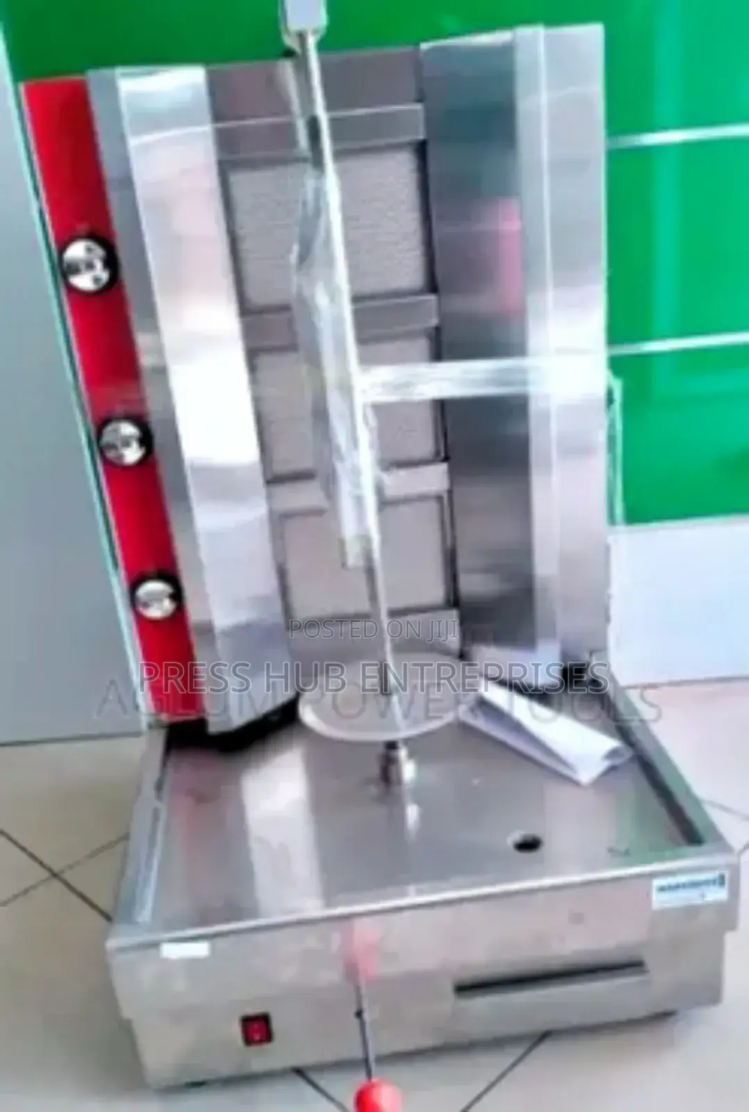 Commercial 3-Burner Gas Shawarma Machine