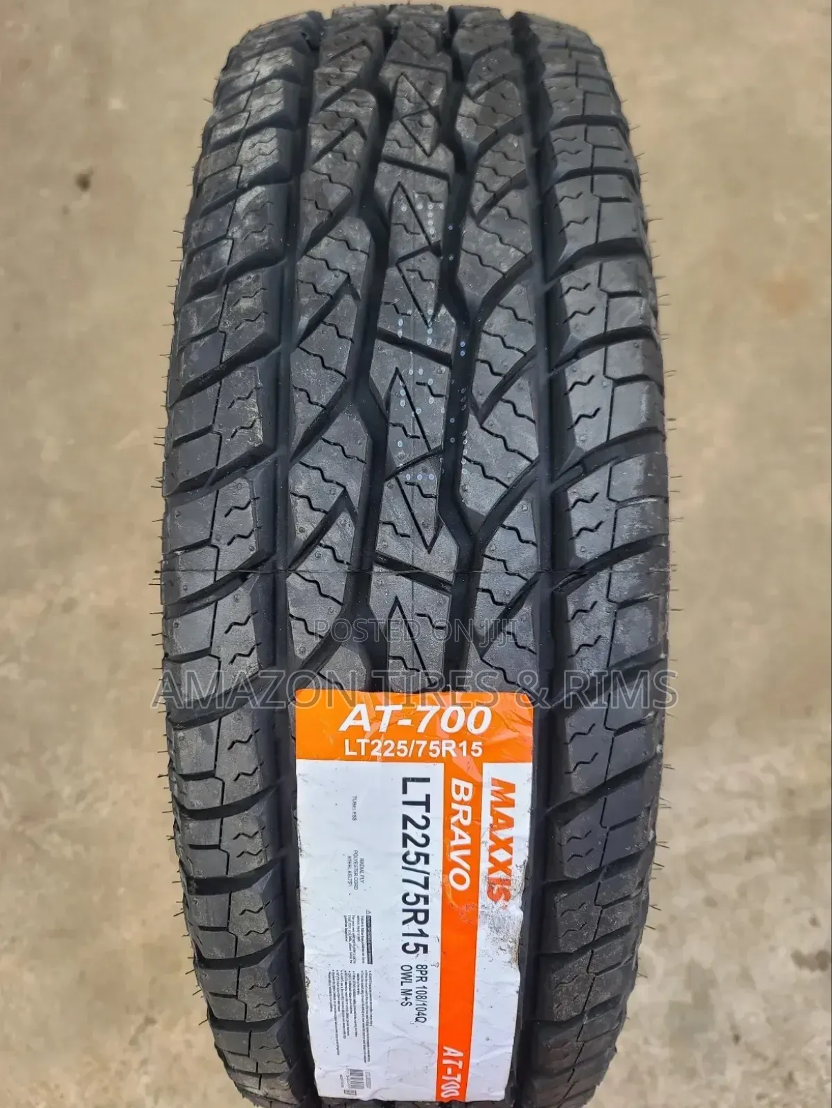 225/75 R15 Maxxis Tires Bravo a/T 700 8pr [Made in Thailand]
