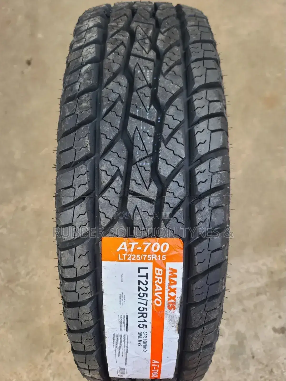 225 /75 R15 Maxxis Tyres Bravo a/T-700 8pr [Made in Thailand]