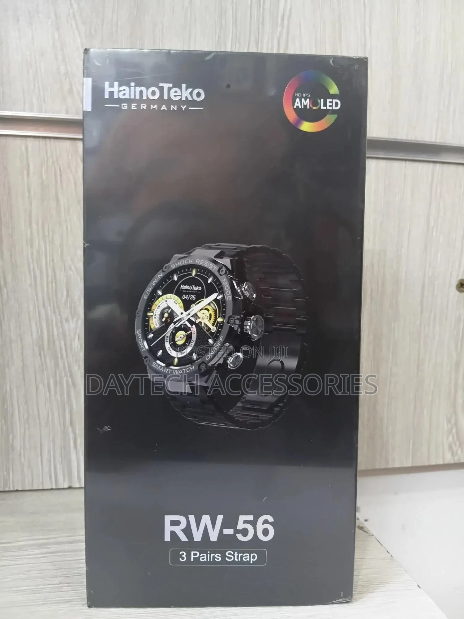 Haino Teko Rw-56 Smartwatch Amoled Display -Black