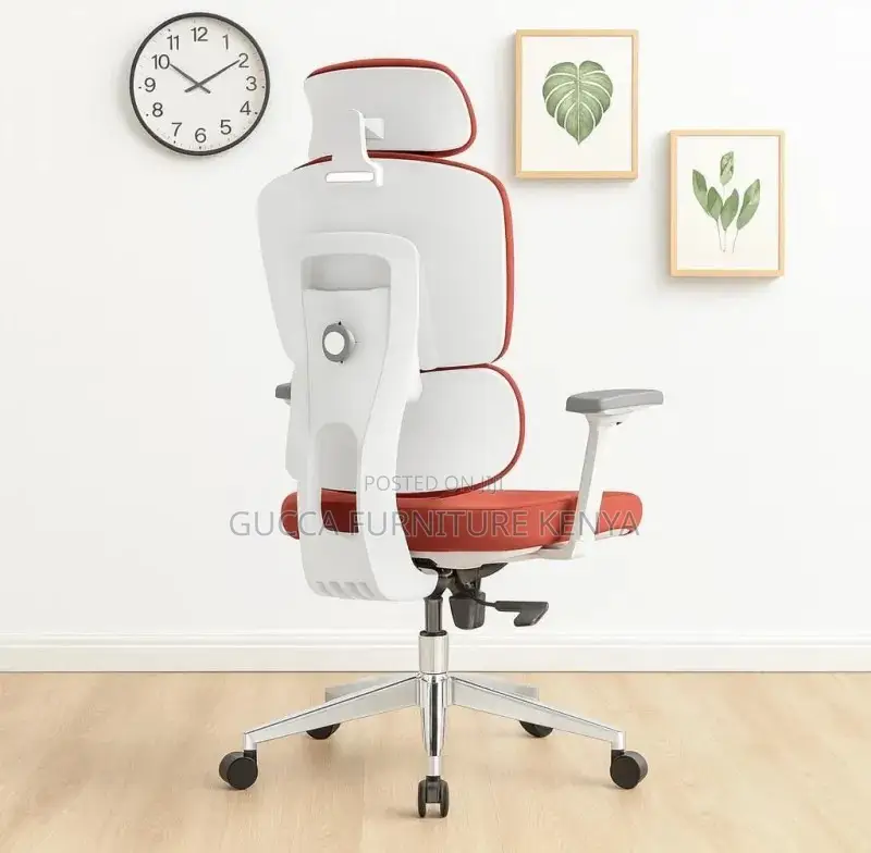 Orange Orthopedic High-back Office Chair