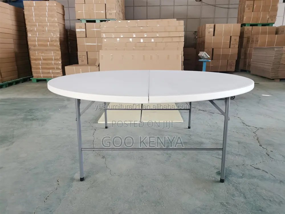 Home Table; Outdoor Event Plastic Folding Table With Metal Frame