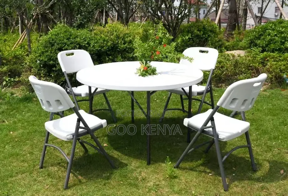 Home Table; Outdoor Event Plastic Folding Table With Metal Frame