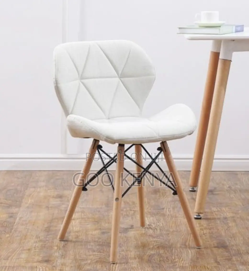 Home Chair; Dining Room Leather Eames Chair With Wood Legs