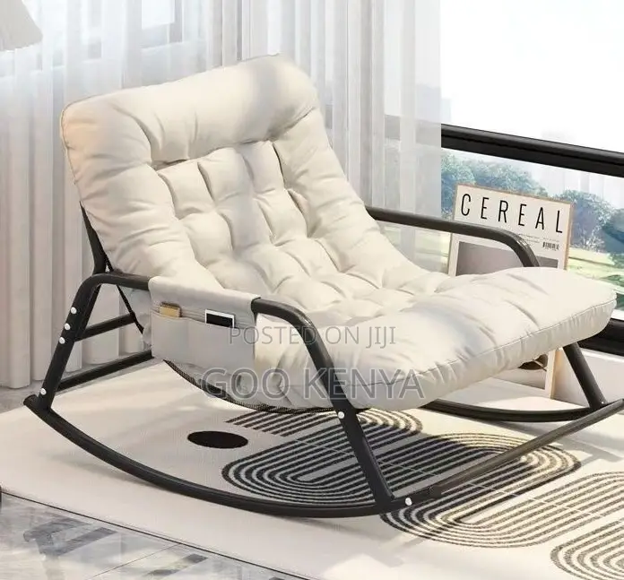 Home Chair; Double Fabric Rocking Chair For Living Room