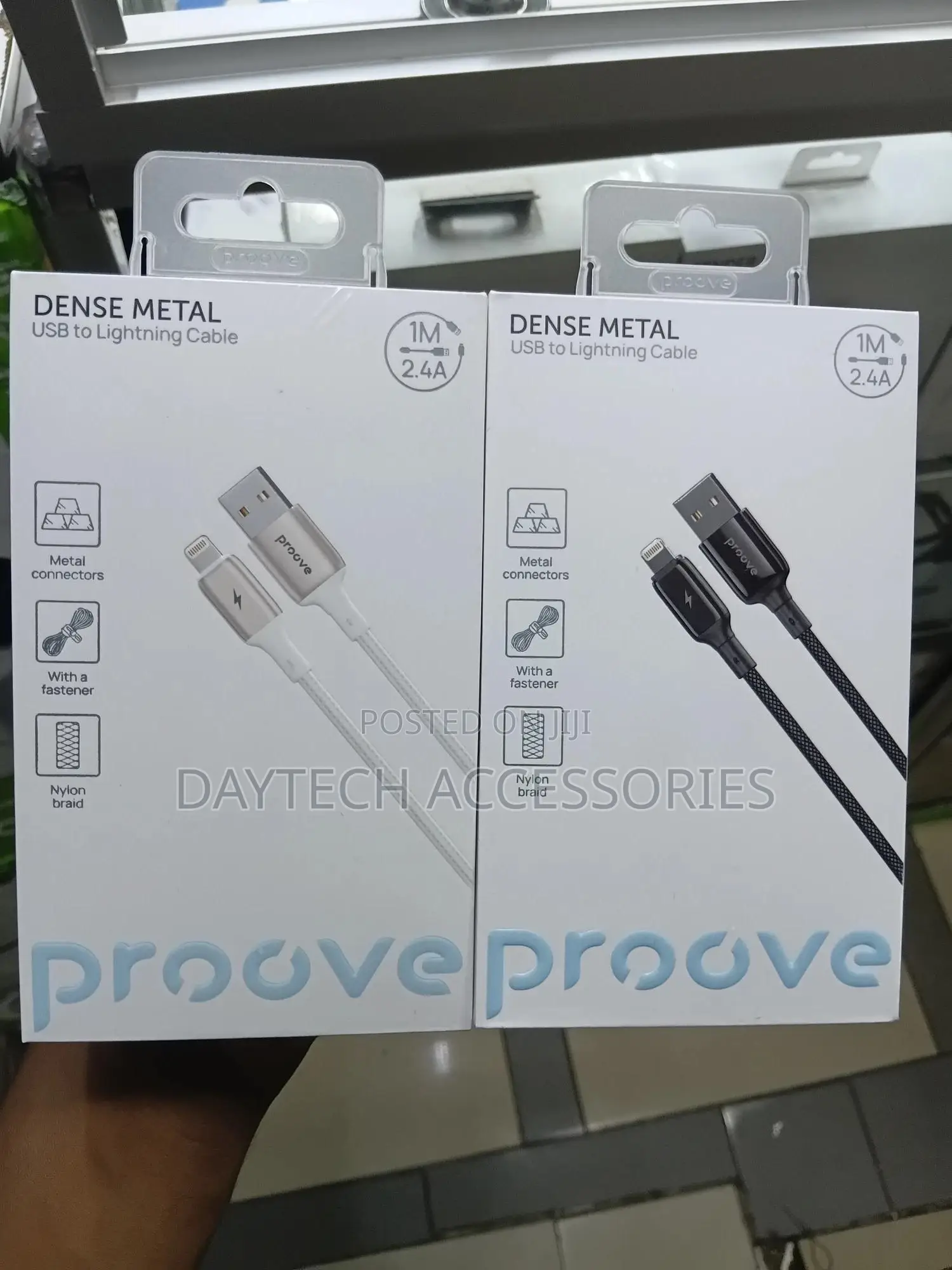 This Proove Dense Metal Usb to Lightning Cable Durable Metal Connector