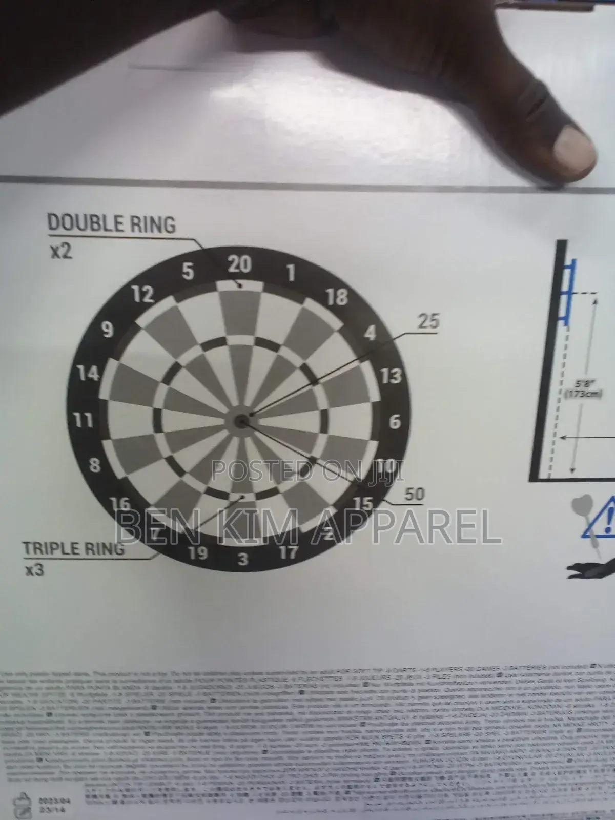 Begginers and Kids Electronic Digital Darts Kit 6 Darts and Board