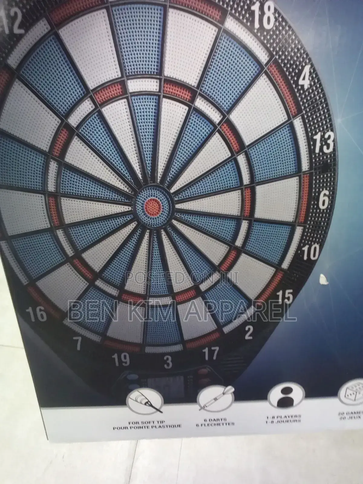Begginers and Kids Electronic Digital Darts Kit 6 Darts and Board