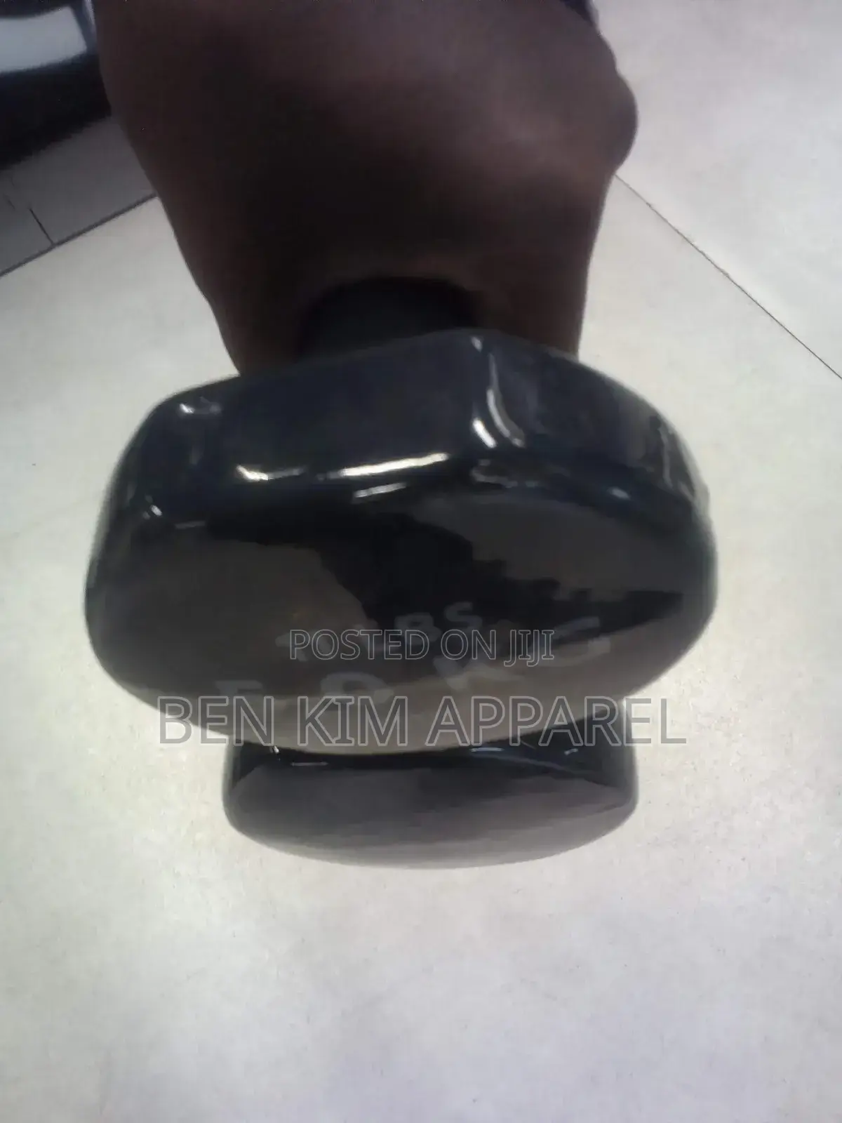 5 Kg Gloss Rubber Recast Iron Dumbbell Set Black High Quality