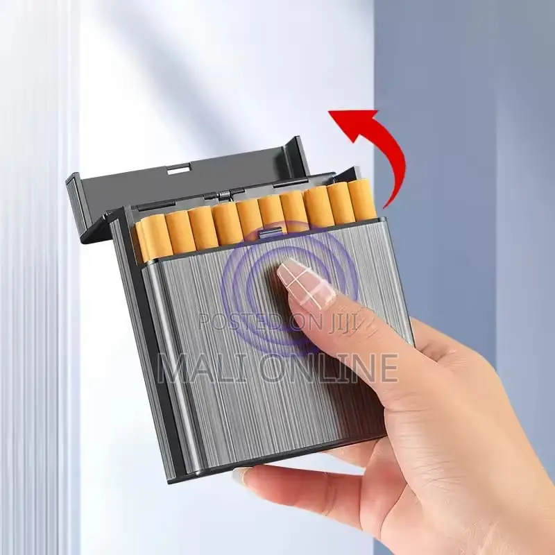 40pcs Large Capacity Metal Cigarette Case Stainless Steel