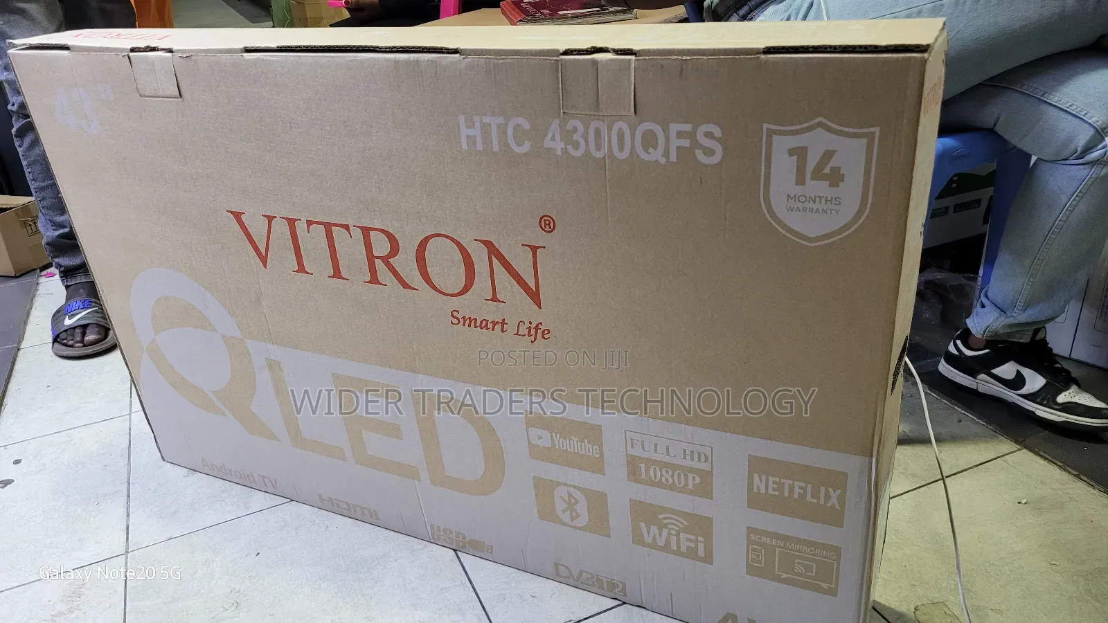 Vitron 43-Inch Smart Qled Tv, Model HTC 4300qfs 