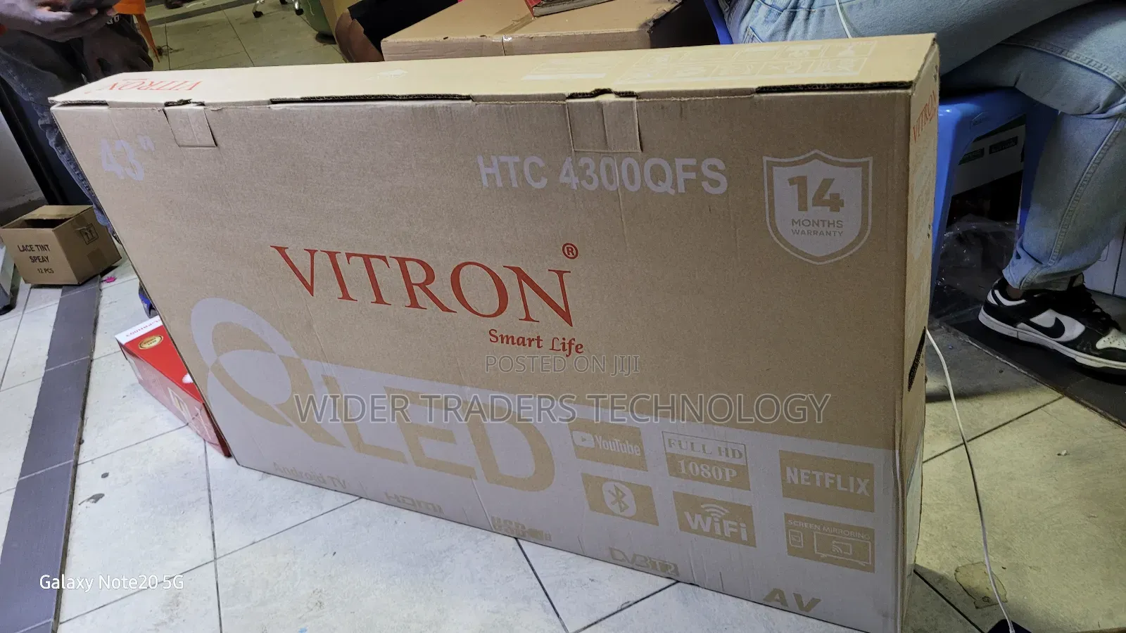 Vitron 43-Inch Smart Qled Tv, Model HTC 4300qfs 
