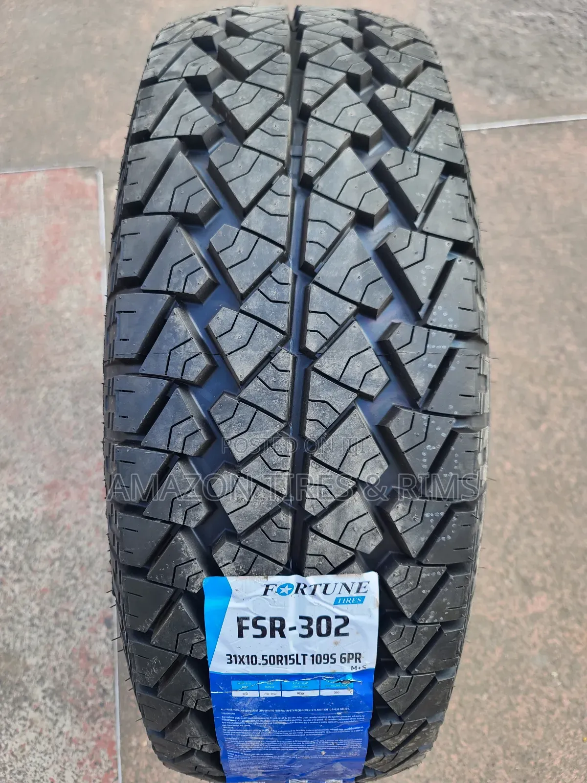 31x10.50r15 Fortune Tires 109s 6pr Fsr-302