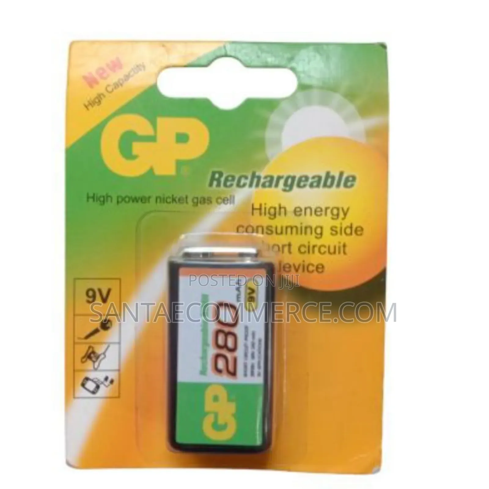 9v 280mah Gp Rechargeable Battery