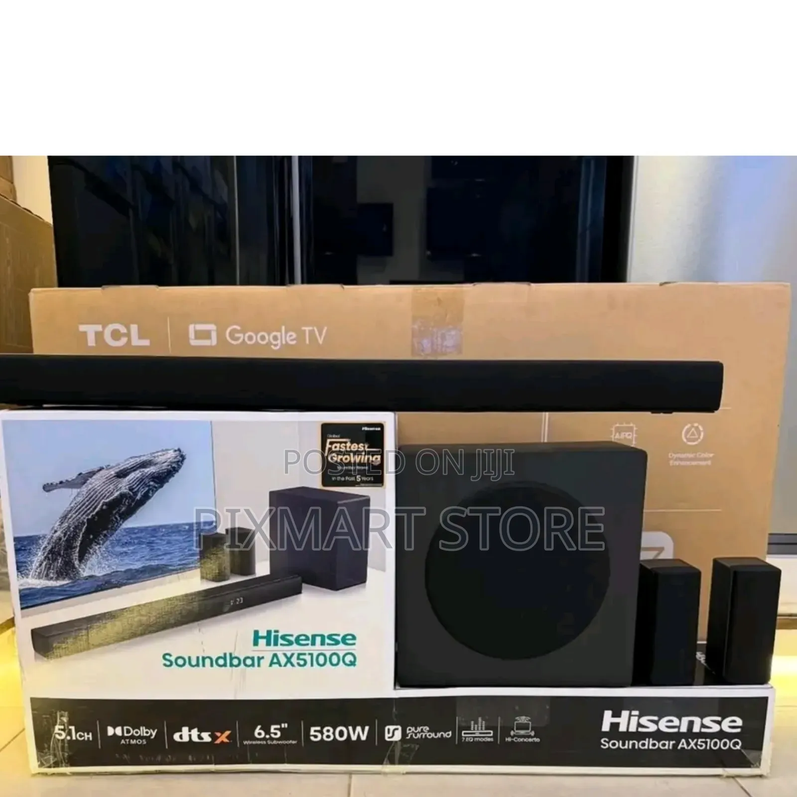 Hisense 580w 5.1 Channel Ax5100q Soundbar System