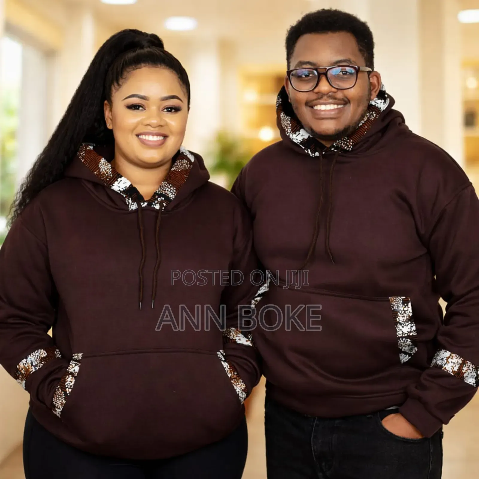 Ankara Customized Hoodies 
L to 2xl