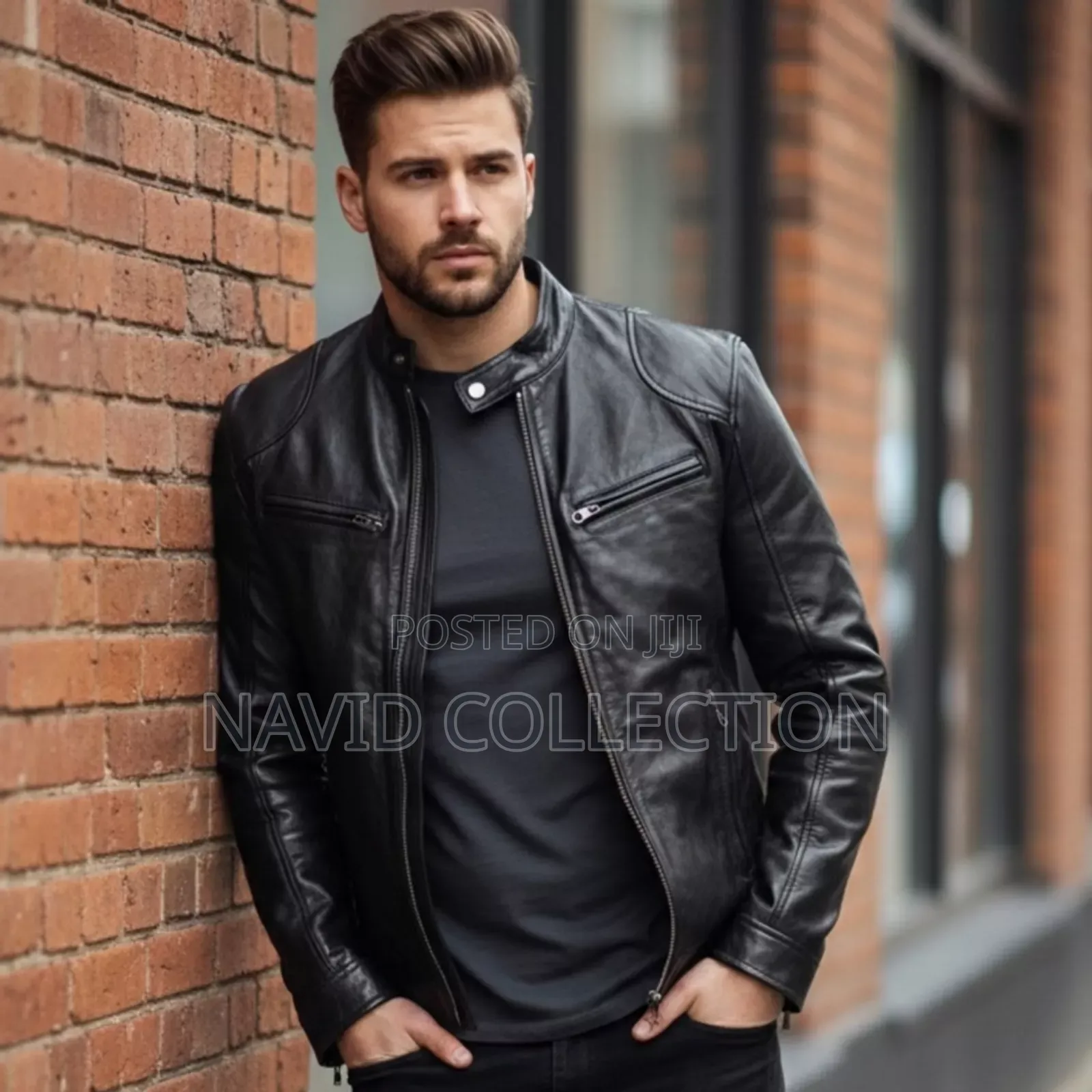 Chinese Color Men Leather