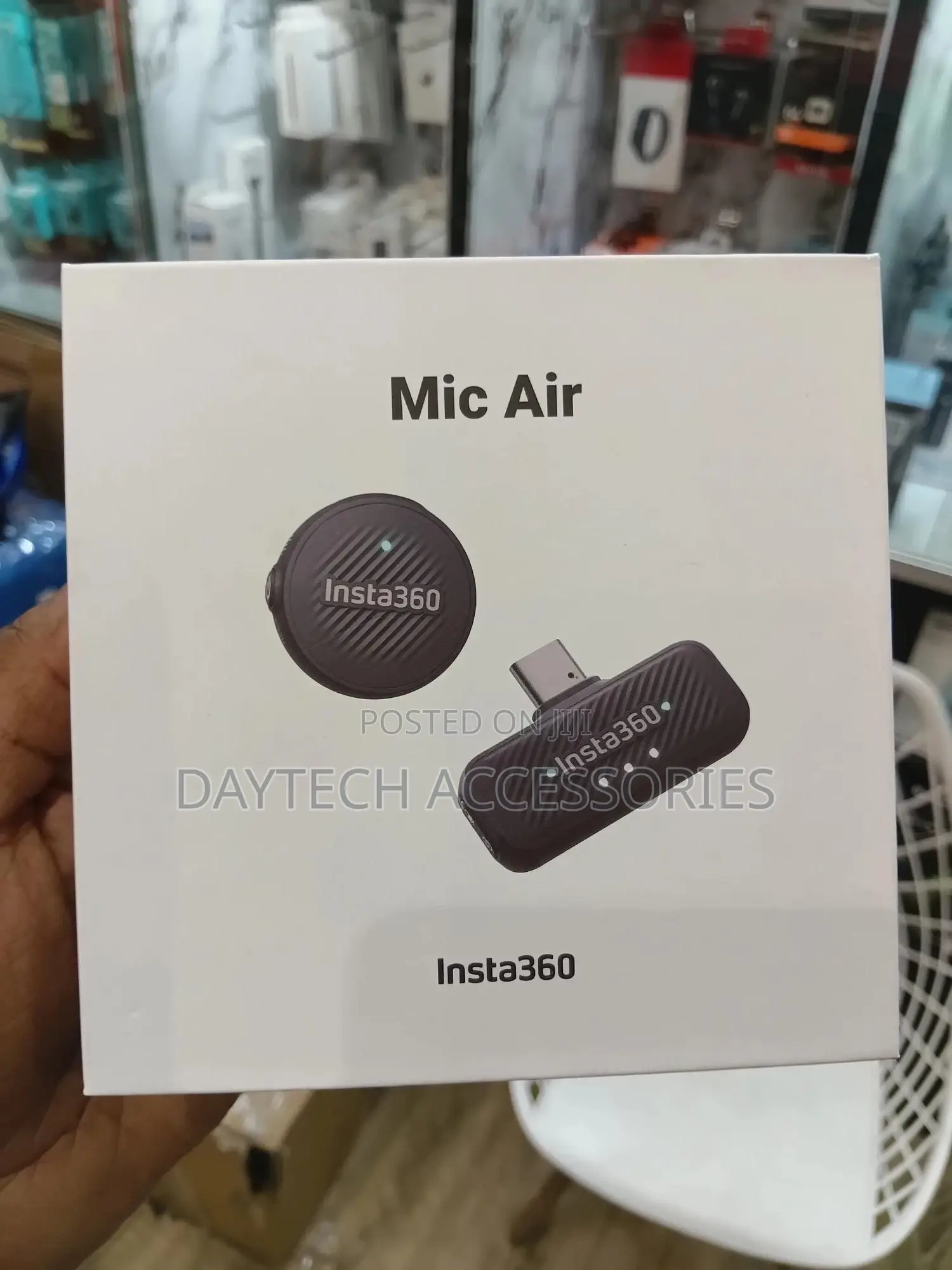The Insta360 Mic Air Wireless Microphone Kit.