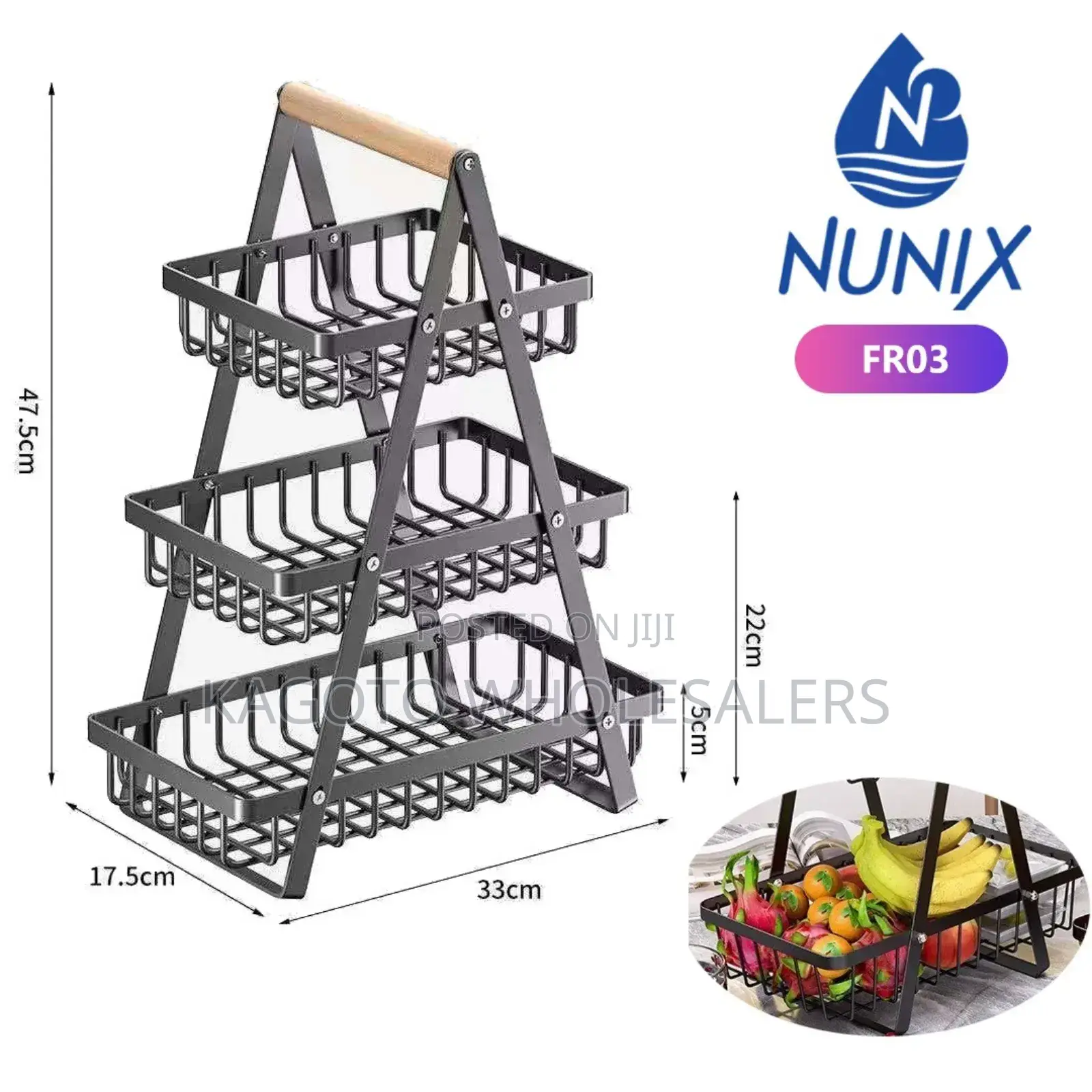 Nunix 3 Tier High Quality Fruit Rack