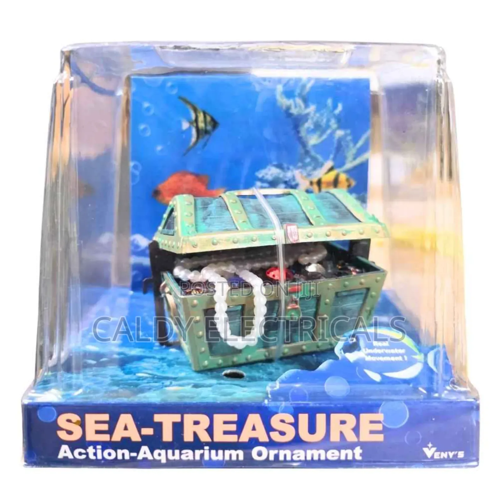 Penn-Plax Sea-Treasure Action-Air Aquarium Ornament Decor Kj7