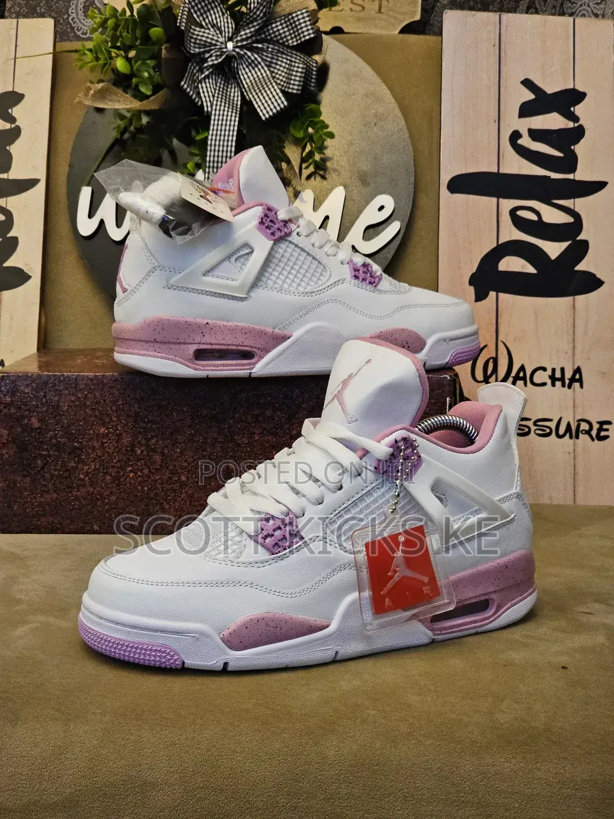 Air Jordan 4 Unisex Quality Sneakers.
