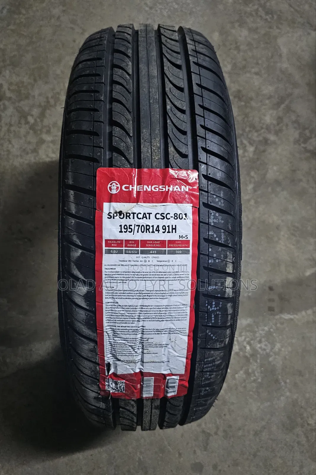 195/70r14 Chengshan Tyres