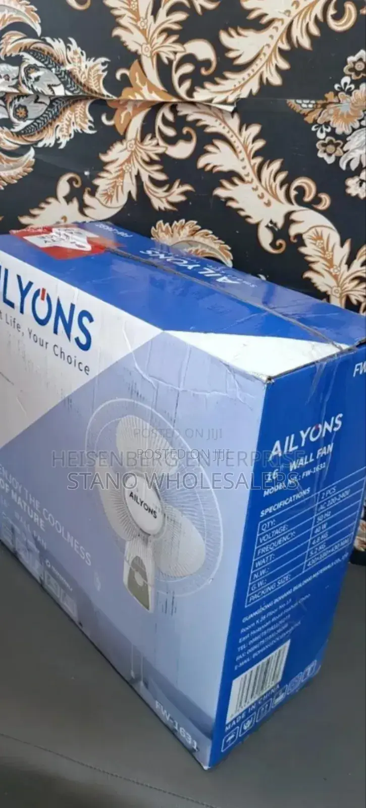3blades New Ailyons 16inch Fan. Original