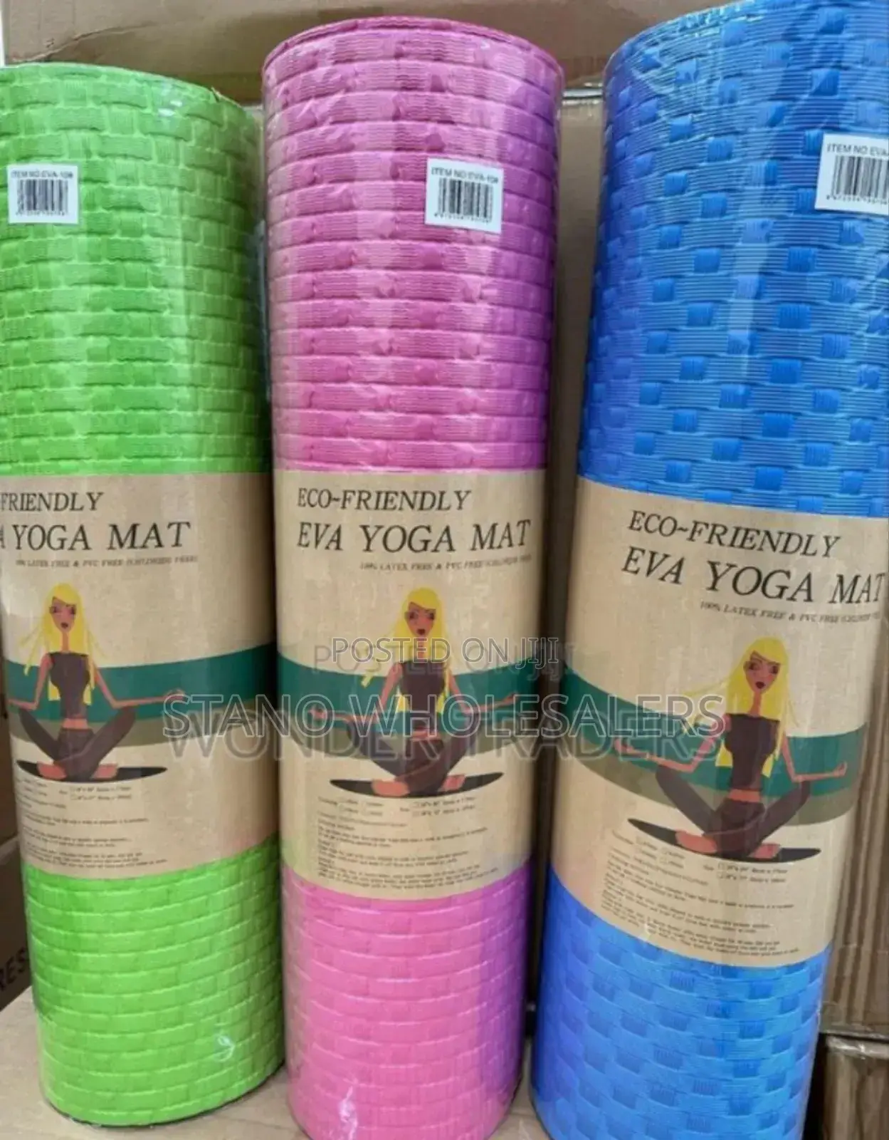 Colour Pink New - Yoga Matt. Size 10mm