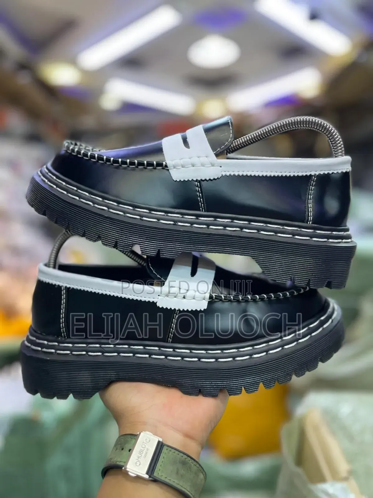 Dr Martens Penton  Quad Ds Loafer  White Black