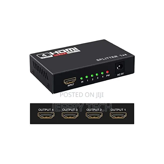Hdmi Splitter 1x4 4 Port Full Hd Hub