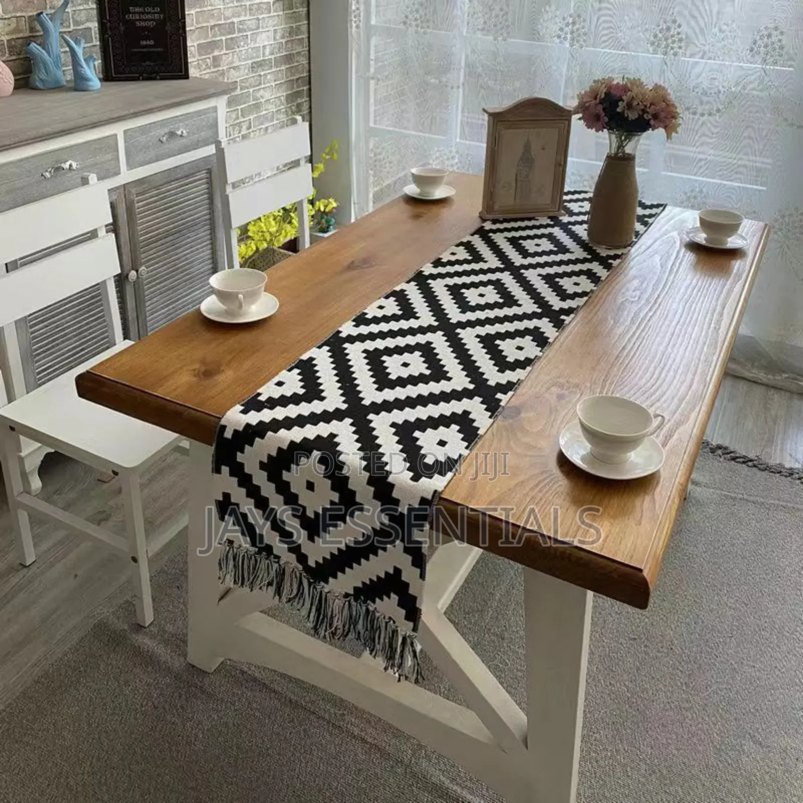 Geometric Nordic Table Runner