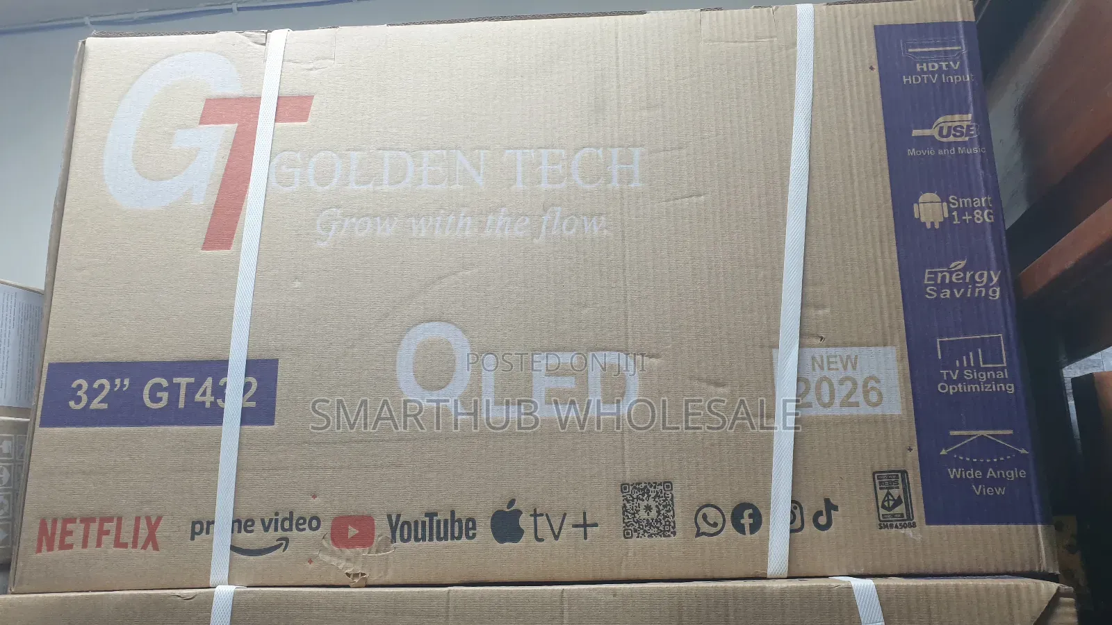 Goldentech 32 Inches Qled Android Frameless Tv