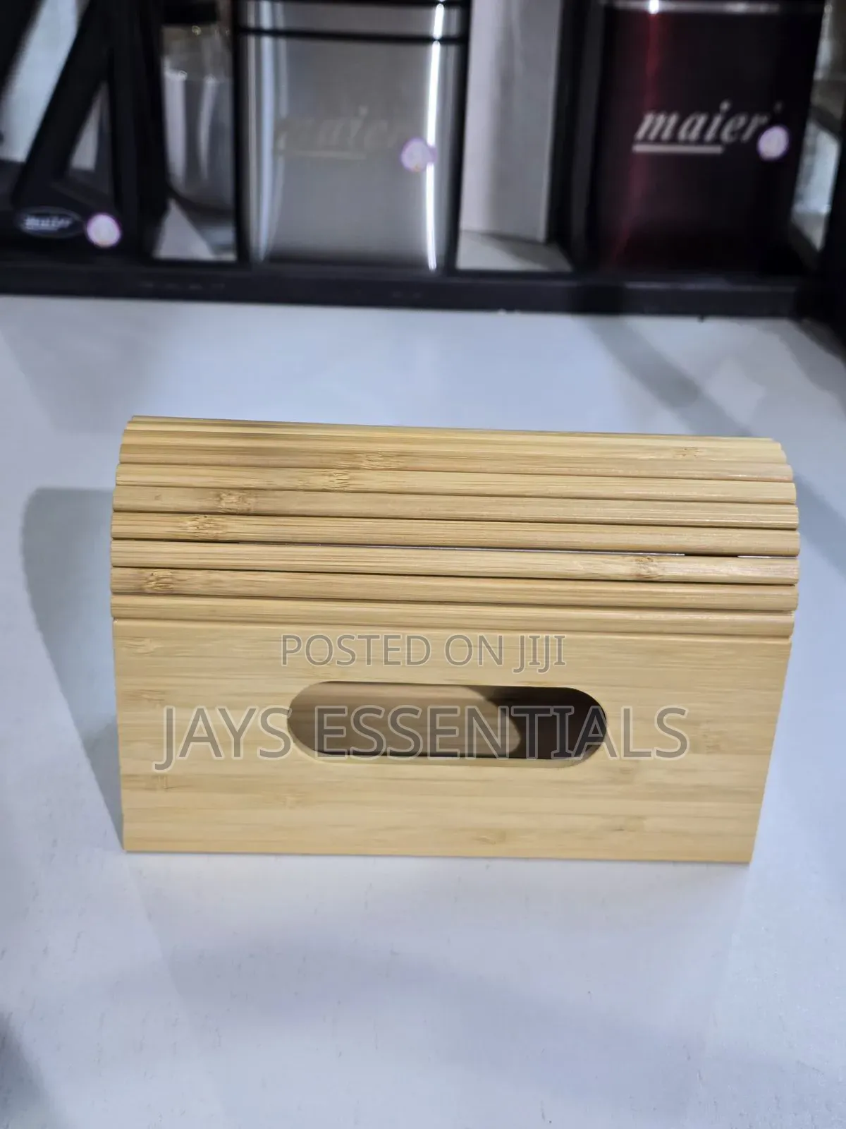Wooden Bamboo Serviette Holder