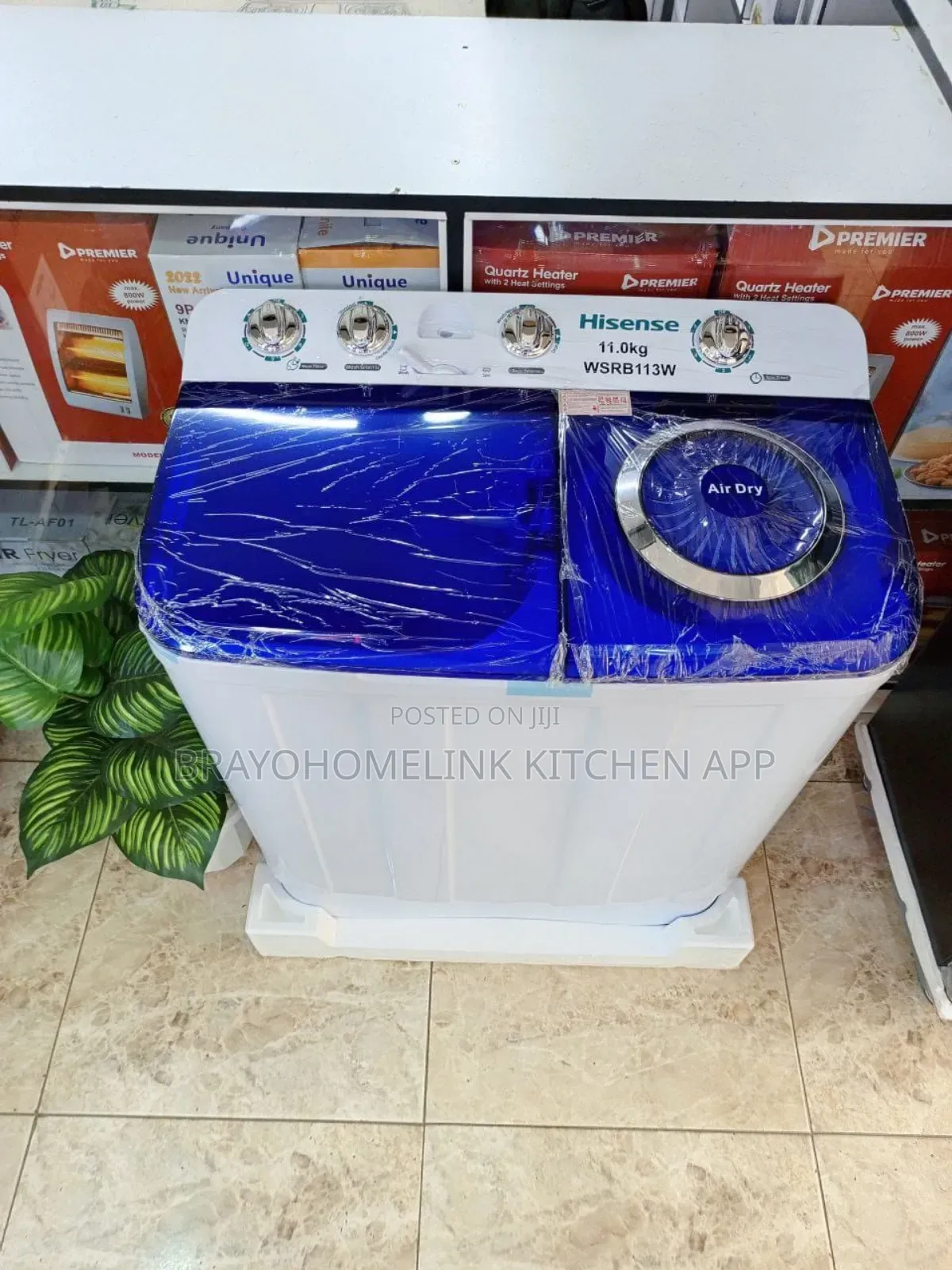 Hisense Twin Tub Top Load Semi Automatic Washing Machines;