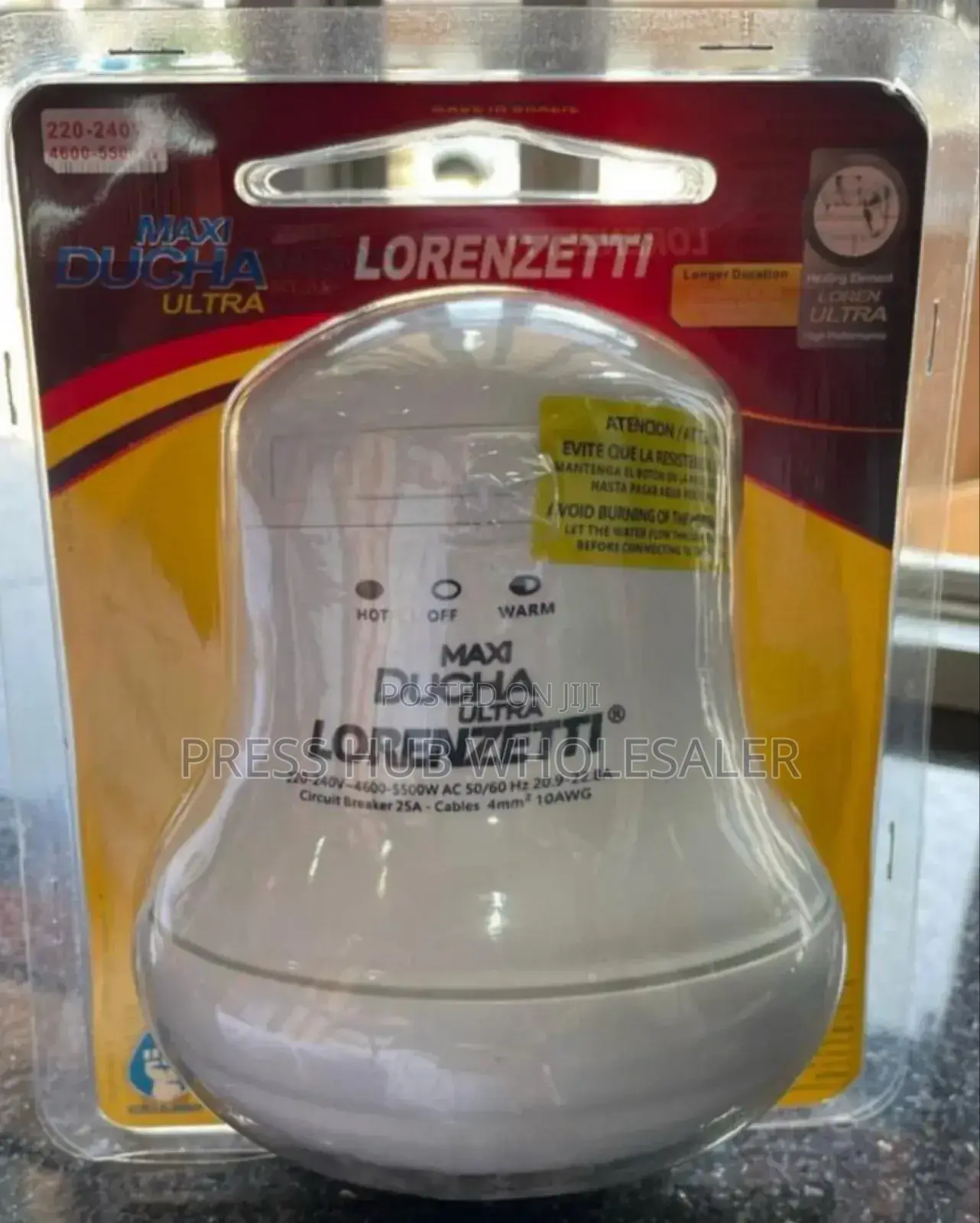 Lorenzetti Maxi Ducha Ultra Instant Shower Head,