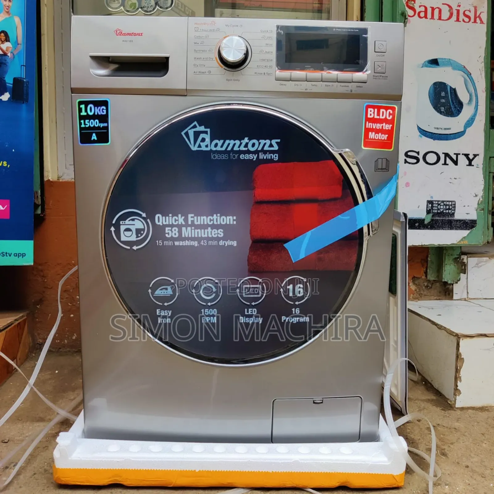 Ramtons 10kg And 7kg Washing Machine Wash And Dry