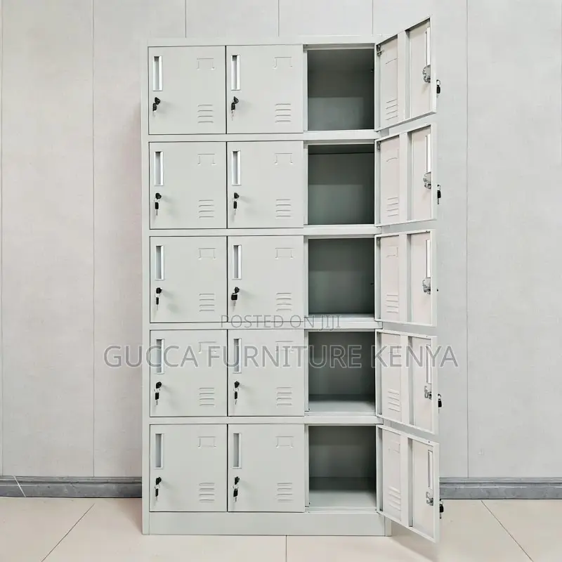15-door Metallic Office Locker Cabinet