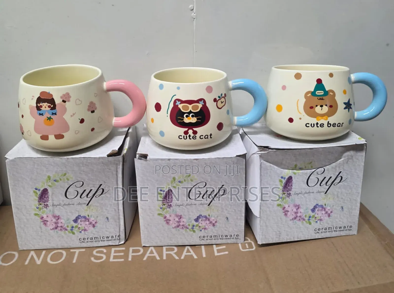 Cute Cat/Dog Ceramic Mug 300 Ml