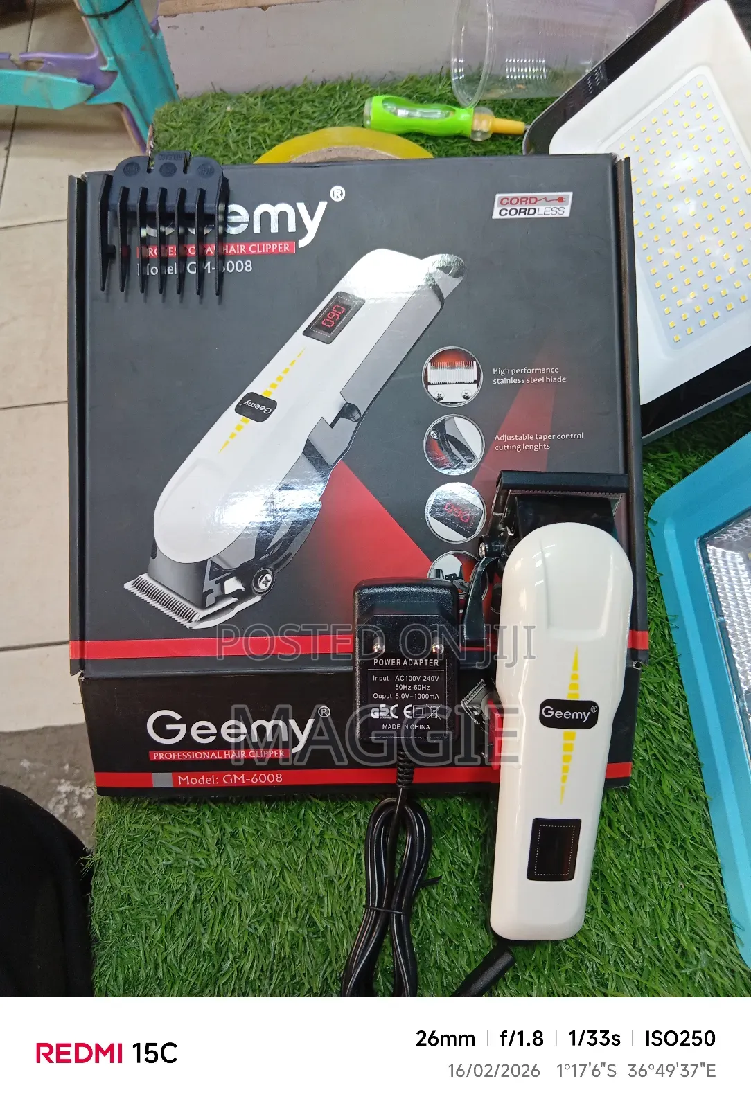 Geemy Professional Hair Clipper Cordless