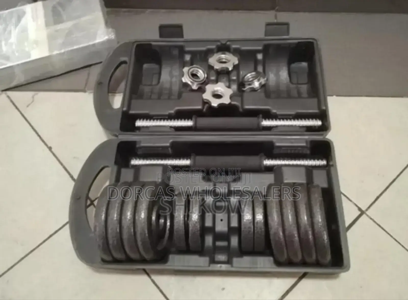 Colour Black-15kgs Dumbells
