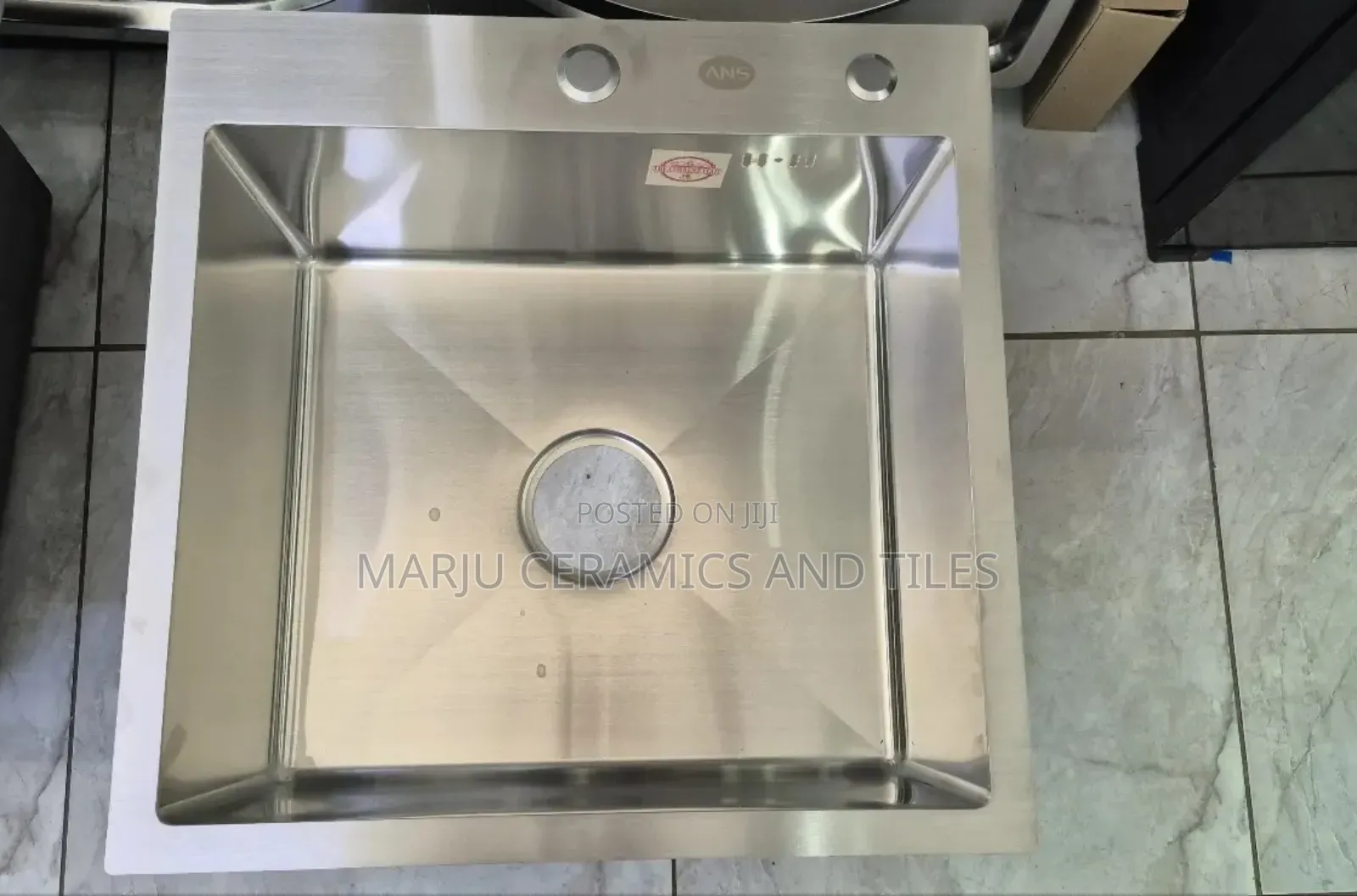 Heavy Silver Stainless Steel Single Drain Kitchen Sink