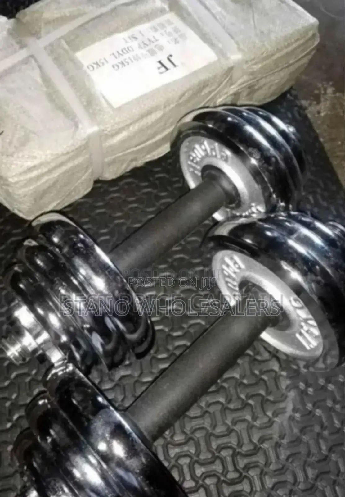 Colour Silver 10kgs Dumbells