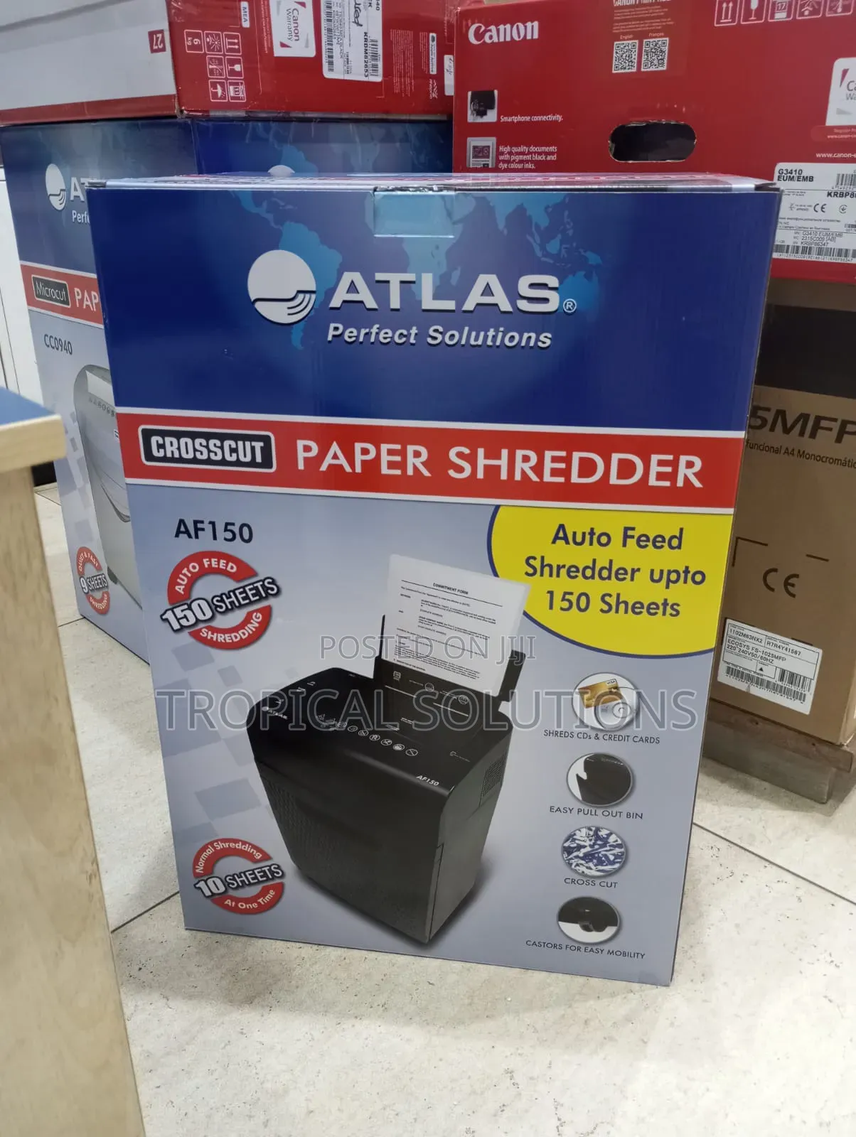 Paper Shredder Af150 Auto Feeds Upto 150 Sheets Cross Cut