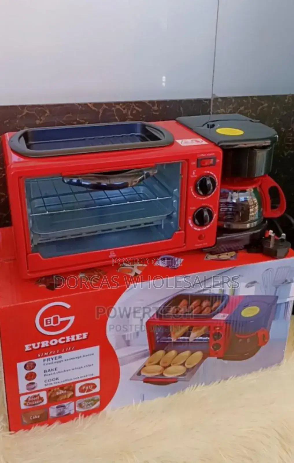 Electric 3in1 Eurochef Breakfast Maker