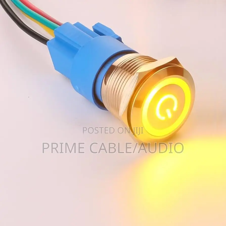 19mm Led Smile Button Switch Available in Red Blue Orange White Green